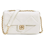 Petit sac bandoulière matelassé rabat David Jones
