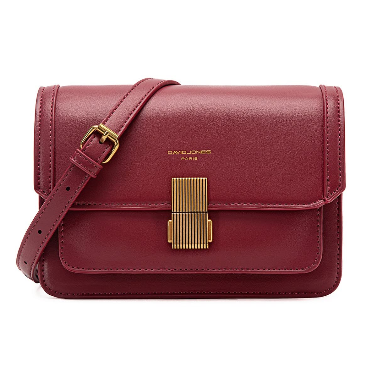 Petit sac bandoulière rabat David Jones