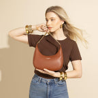Petit sac porté épaule forme banane David Jones