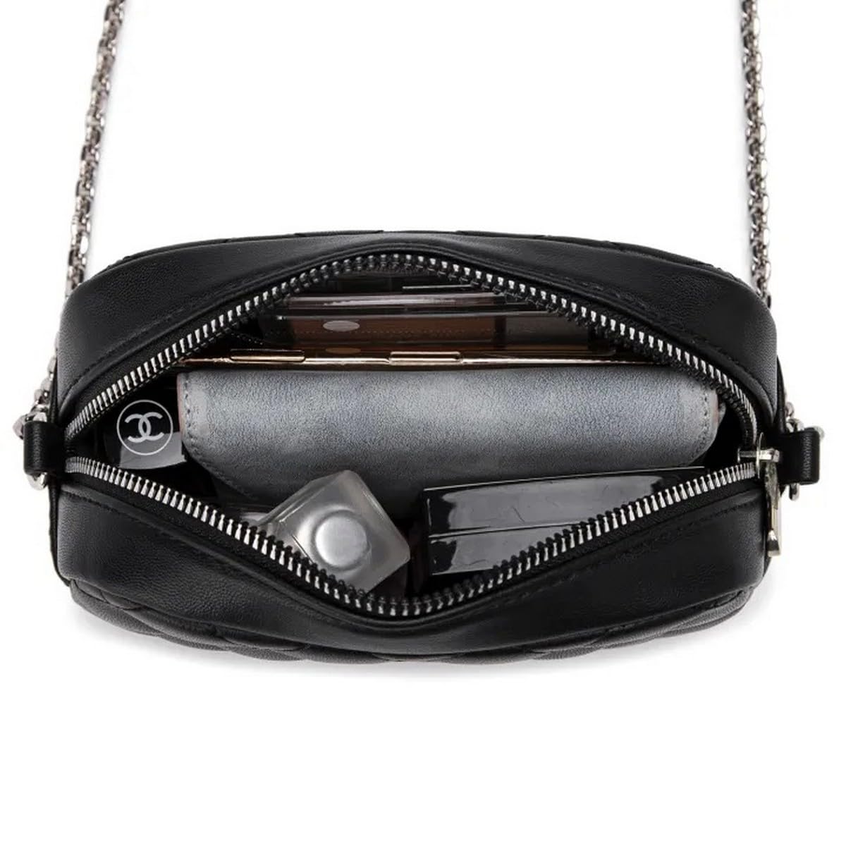 Petit sac bandoulière multipoche David Jones