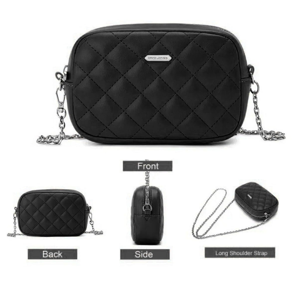 Petit sac bandoulière multipoche David Jones