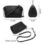 Petit sac bandoulière trapèze David Jones