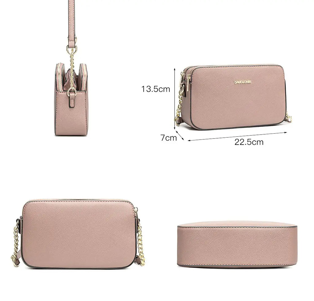 Petit sac bandoulière rectangulaire David Jones