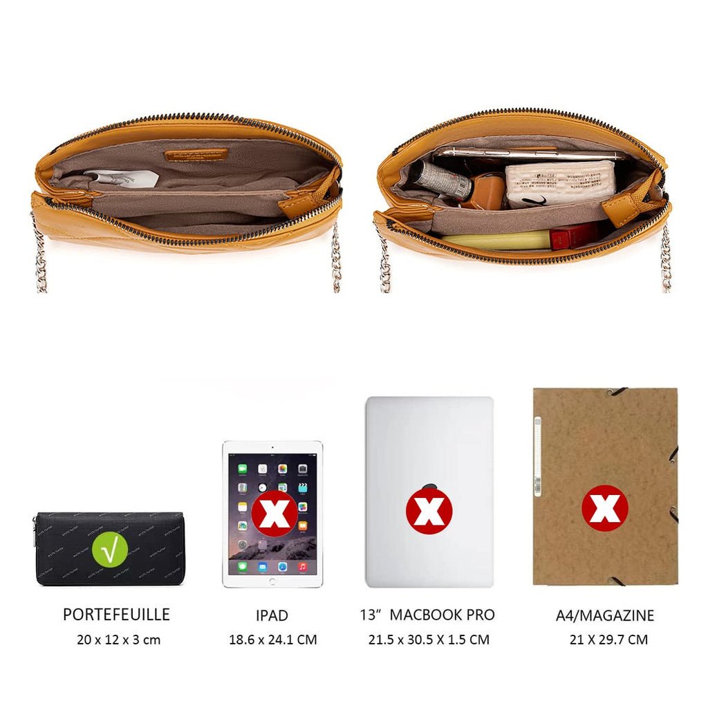 Petite pochette bandoulière matelassé David Jones