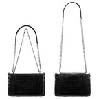 Sac bandoulière chaîne cuir serpent matelassé CRAZYCHIC