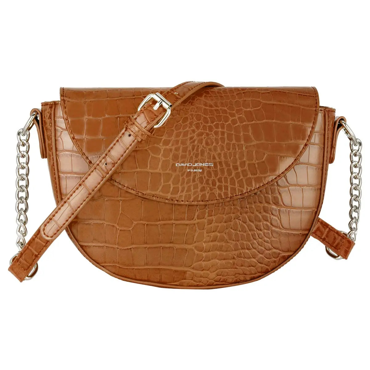 Petit sac bandoulière crocodile David Jones