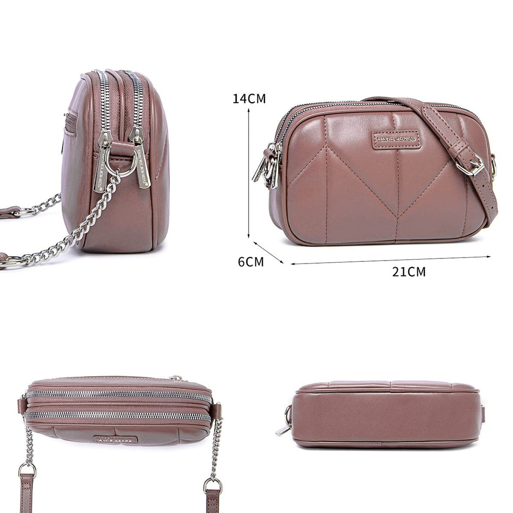 Petit sac bandoulière multipoche David Jones