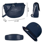 Petit sac bandoulière crocodile David Jones