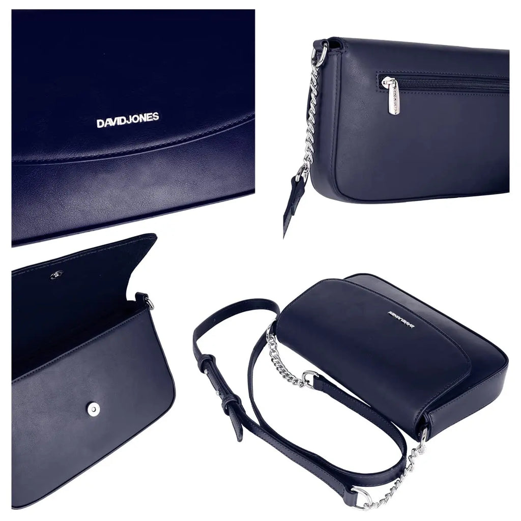 Sac bandoulière à rabat David Jones