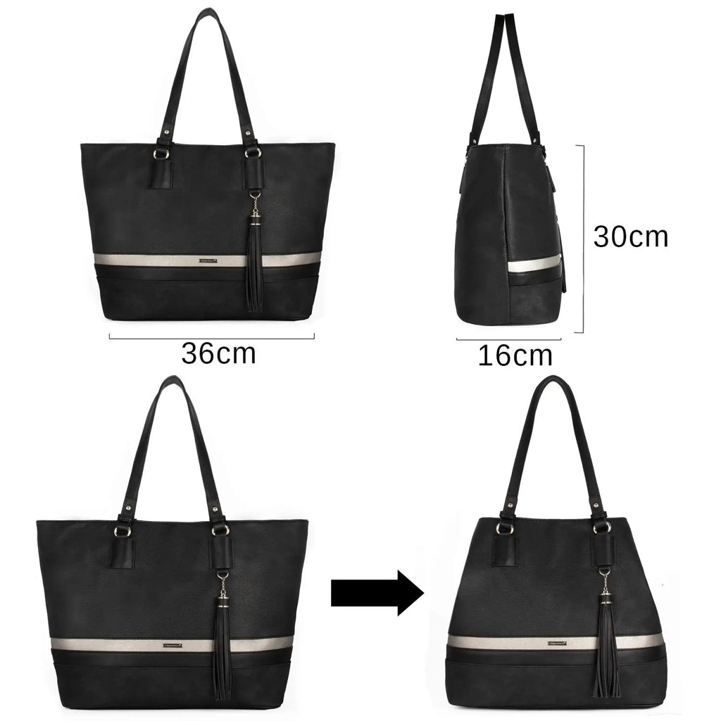 Sac à main grande capacité souple David Jones