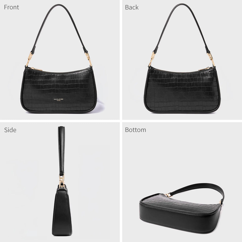 Petit sac bandoulière crocodile David Jones
