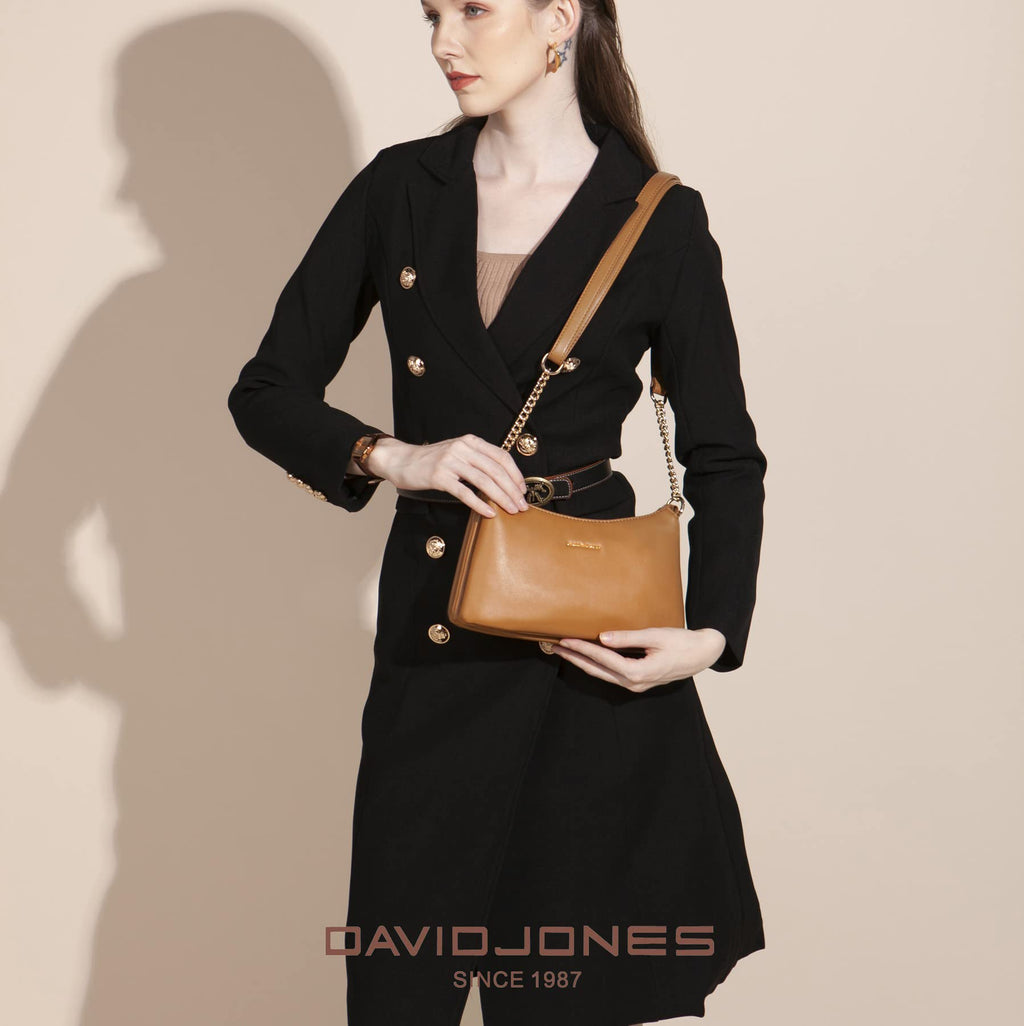 Petit sac bandoulière plusieurs compartiments David Jones