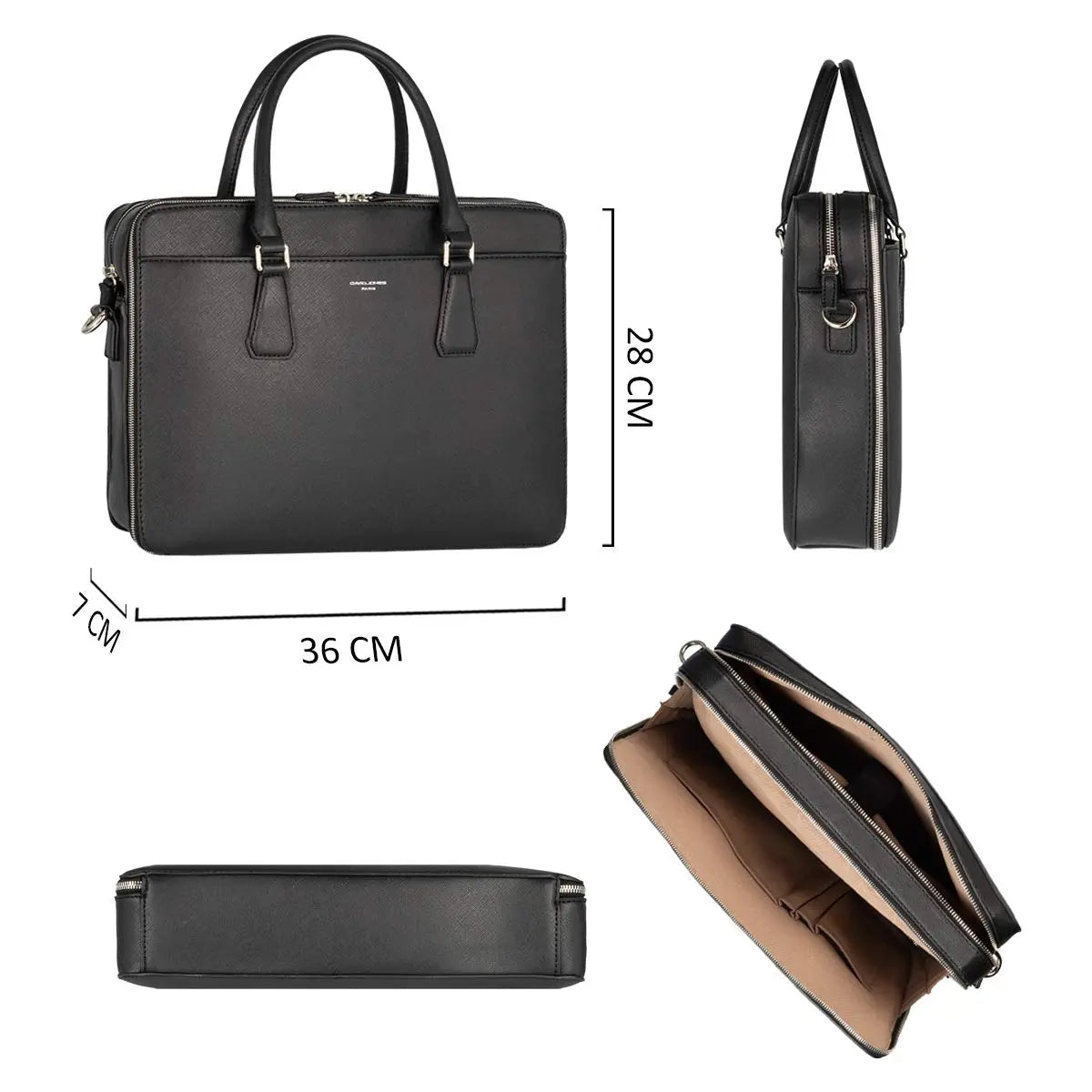 Sac à main cartable multi-poche David Jones