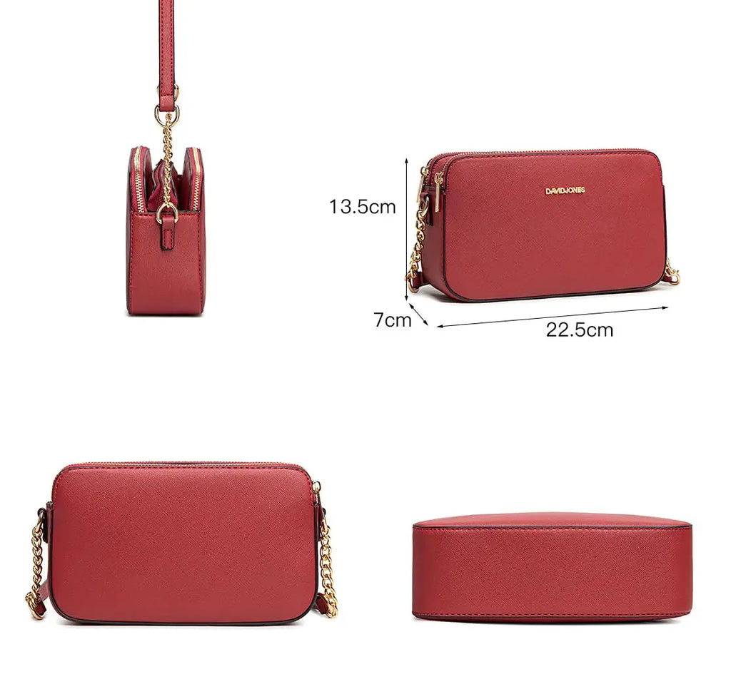 Petit sac bandoulière rectangulaire David Jones