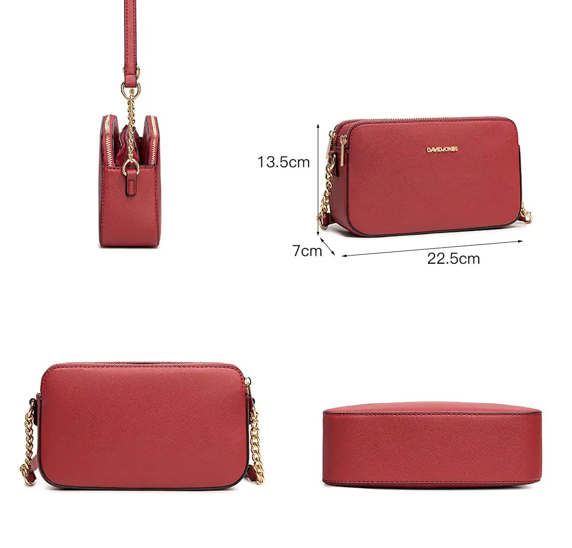 Petit sac bandoulière rectangulaire David Jones