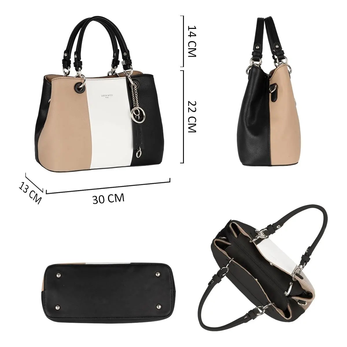 Sac à main tricolore CRAZYCHIC