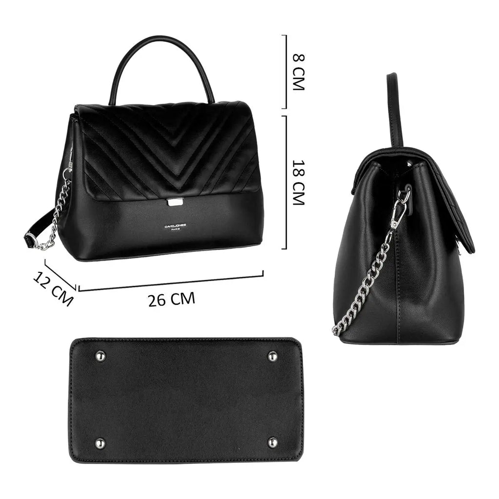 Sac à main bandoulière matelassé David Jones