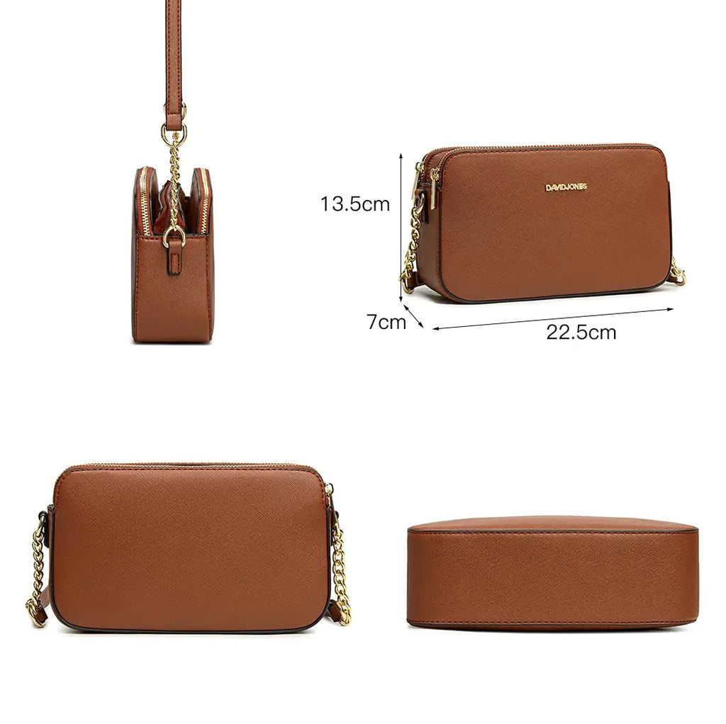 Petit sac bandoulière rectangulaire David Jones