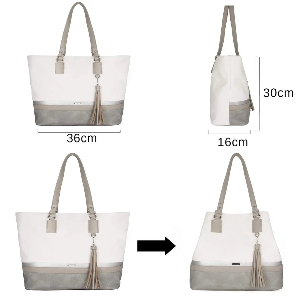 Sac à main grande capacité souple David Jones