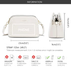 Petit sac bandoulière 3 zip poches David Jones