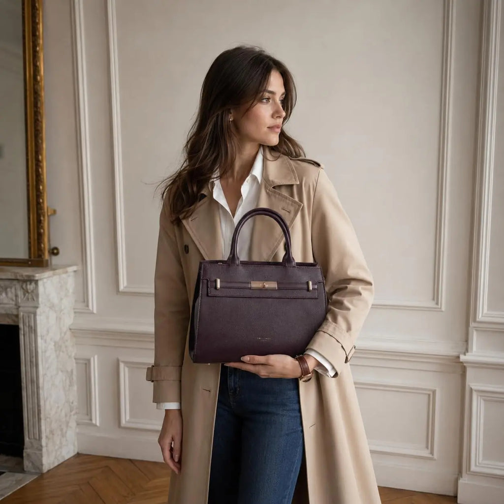 Sac à Main bandoulière avec une élégante boucle ceinture dorée David Jones