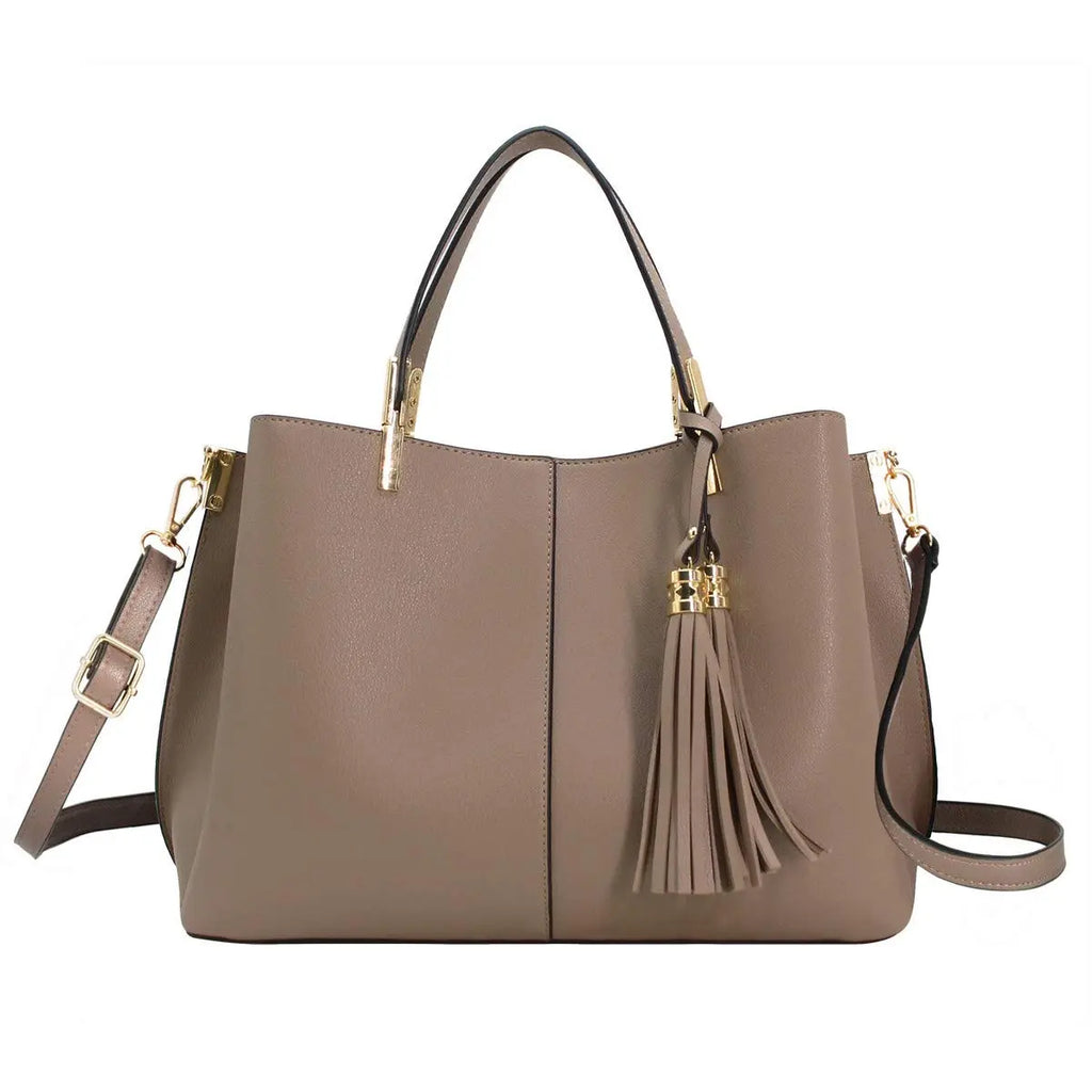 Sac à main femme tricolore pompon CRAZYCHIC