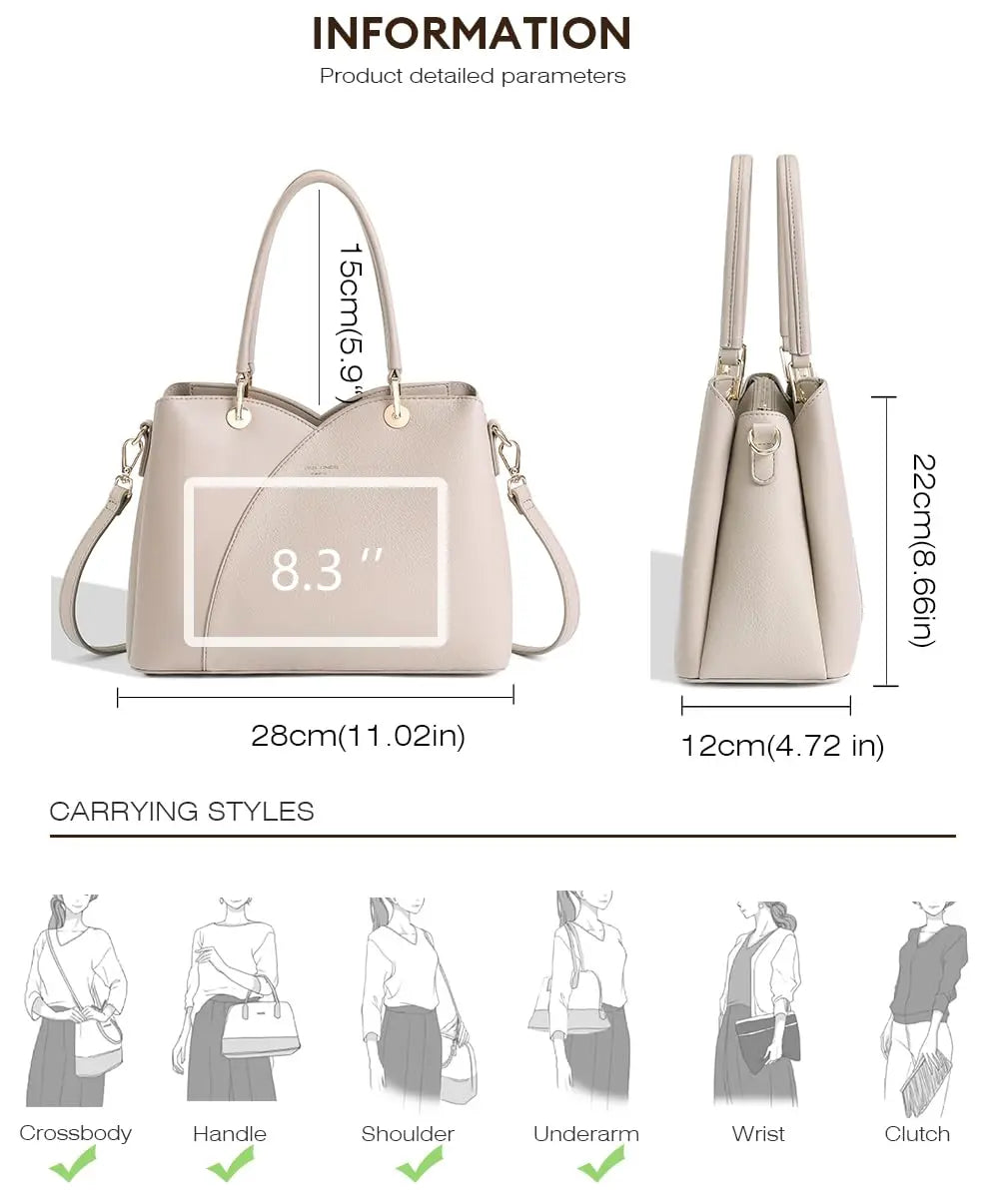 Sac à main cabas 3 compartiments David Jones
