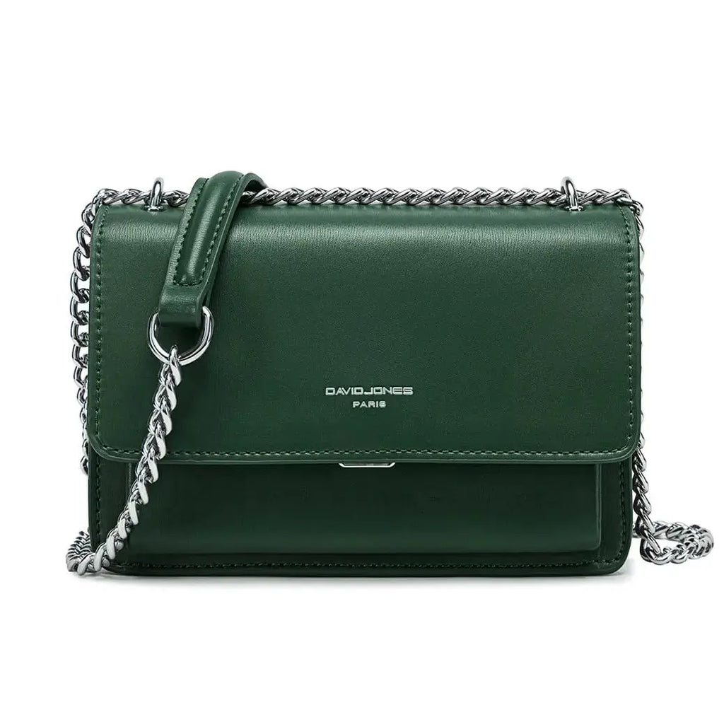 Sac bandoulière chaîne rabat David Jones
