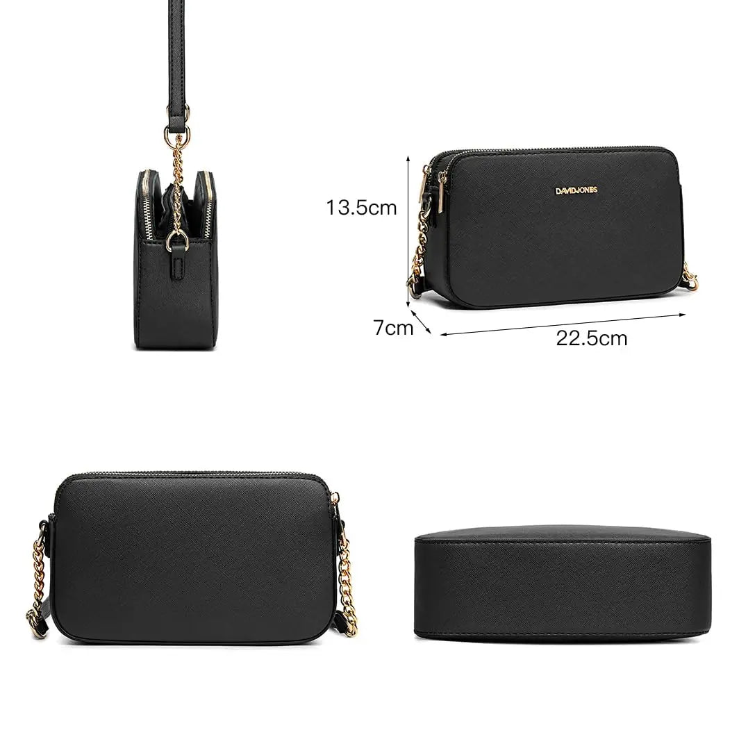 Petit sac bandoulière rectangulaire David Jones