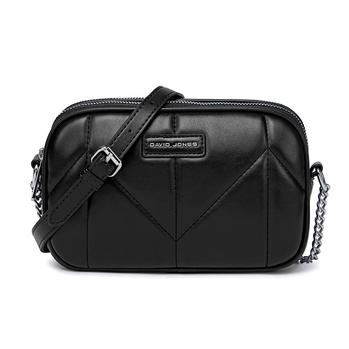 Petit sac bandoulière multipoche David Jones