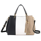 Sac à main femme tricolore pompon CRAZYCHIC