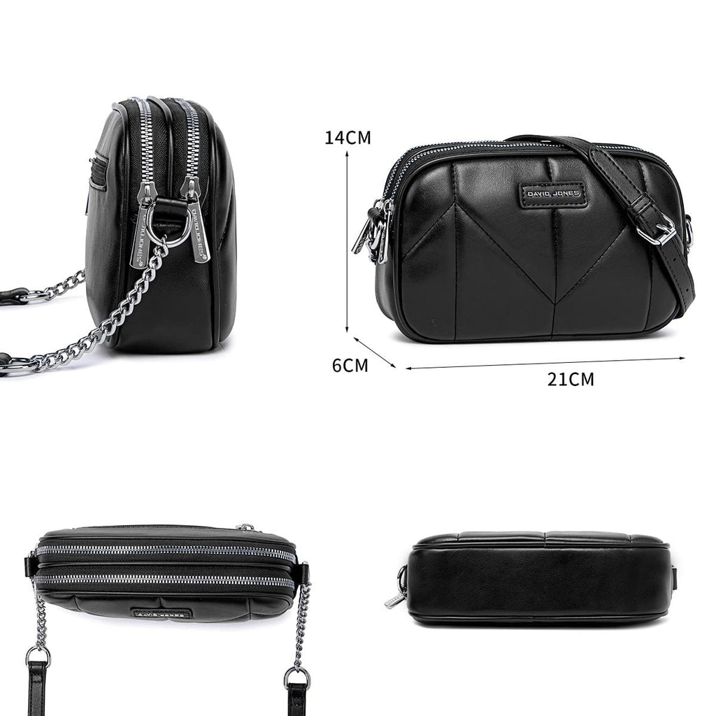 Petit sac bandoulière multipoche David Jones