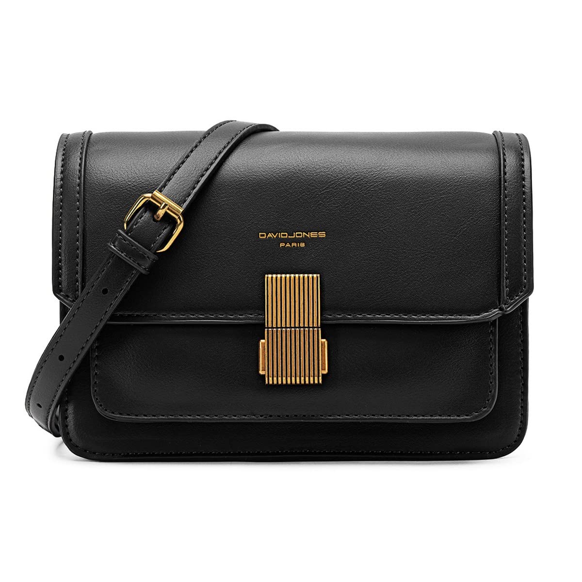 Petit sac bandoulière rabat David Jones