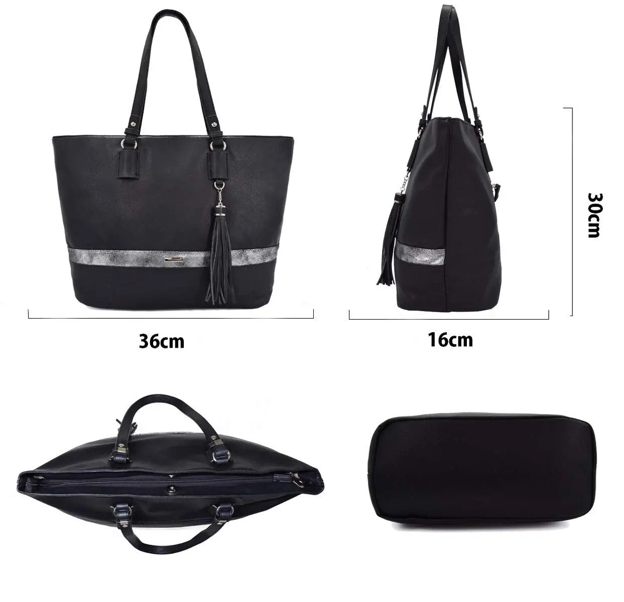 Sac à main grande capacité souple David Jones