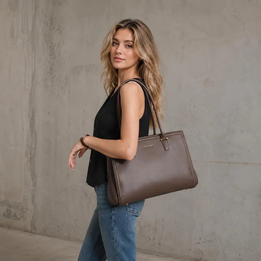 Grand Sac Porte-Document Sac à Main Business Cuir PU David Jones