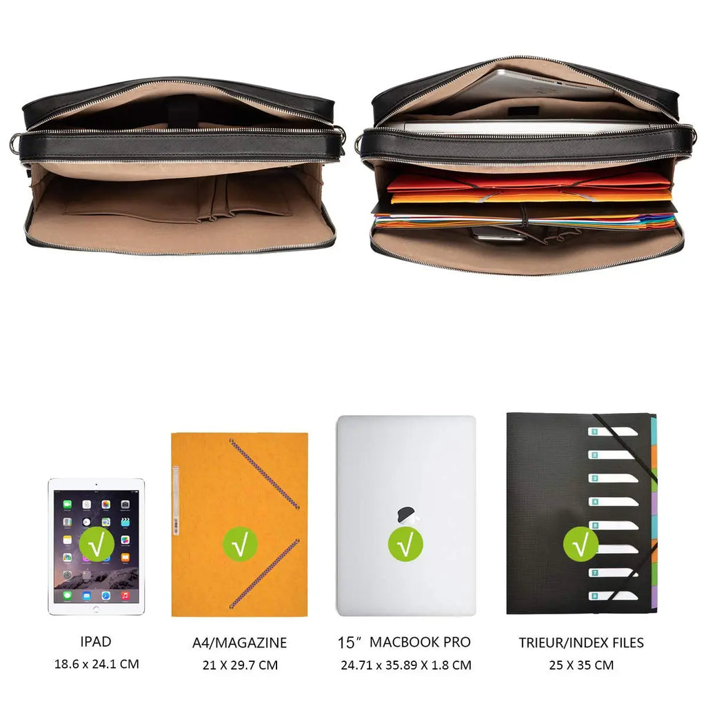 Sac à main cartable multi-poche David Jones