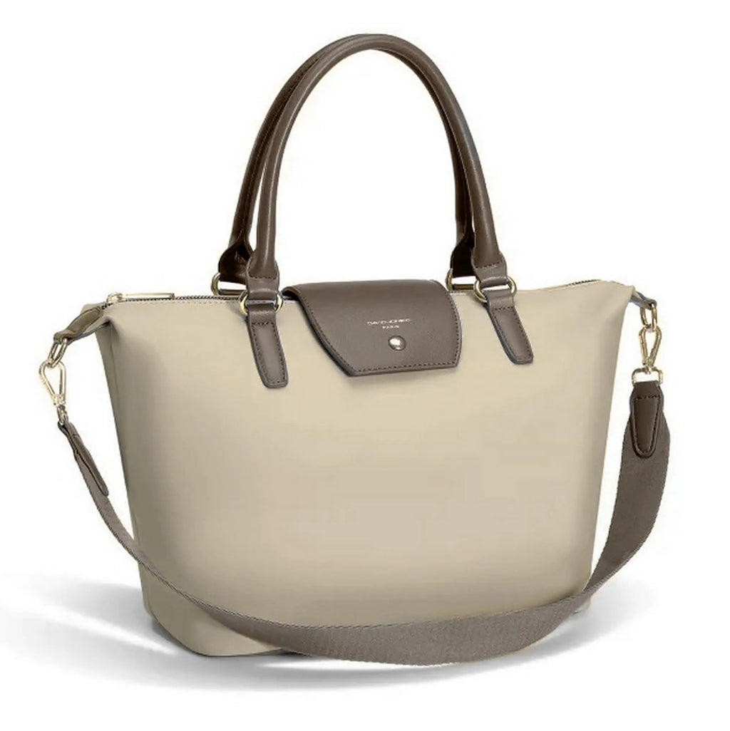 Sac à Main Cabas en Nylon Souple avec Bandoulière Capacité Moyenne David Jones