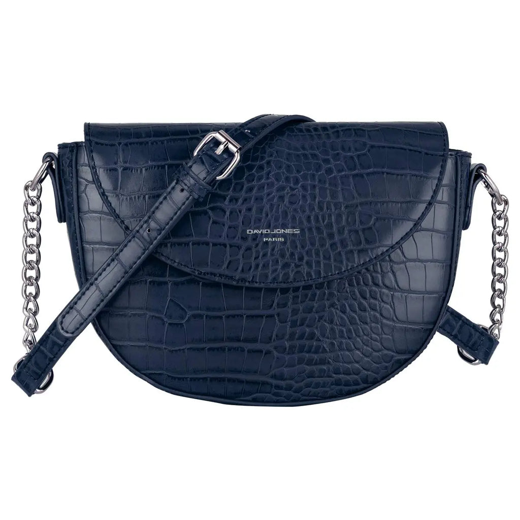 Petit sac bandoulière crocodile David Jones