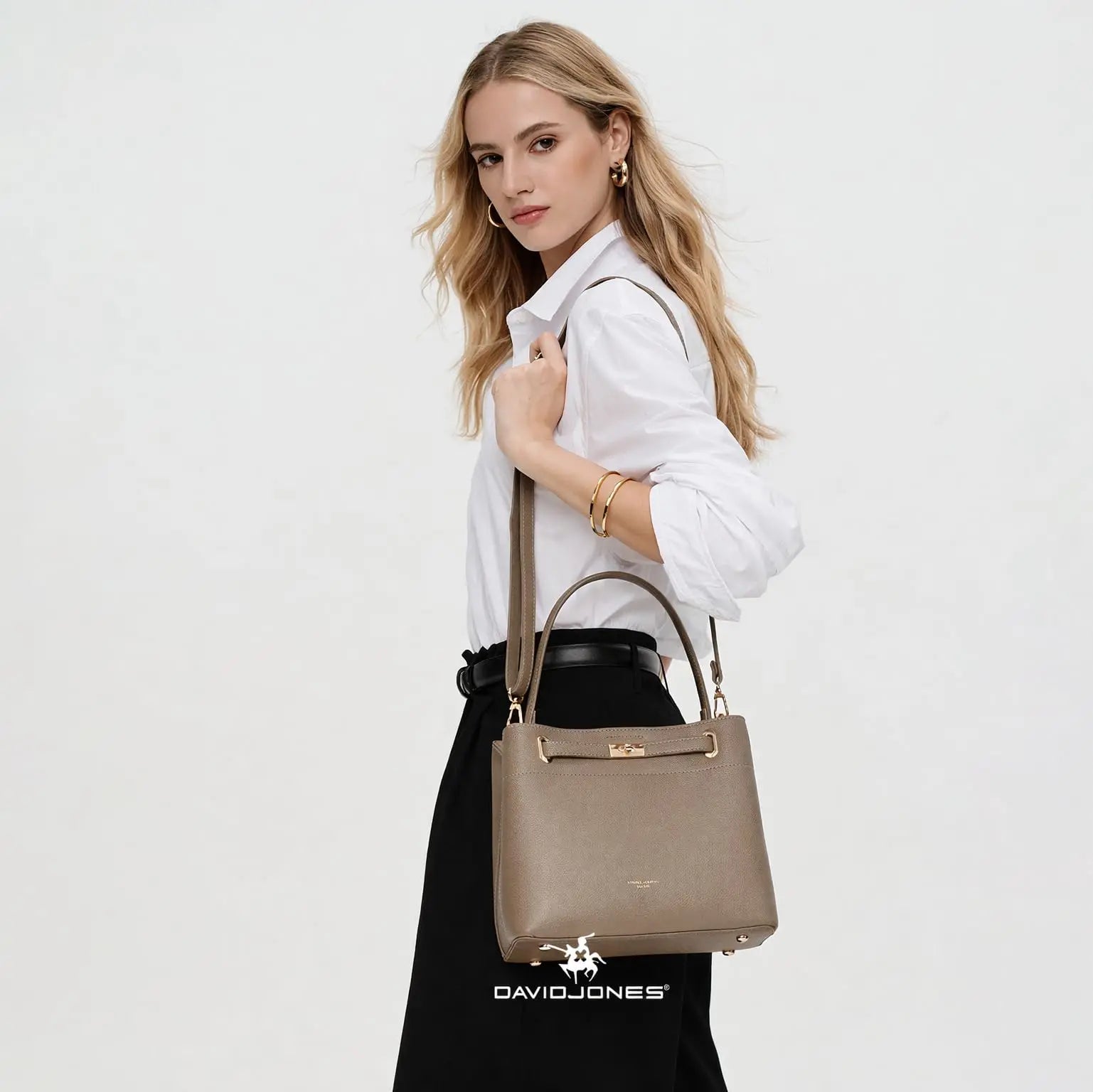sac à main seau porté épaule David Jones