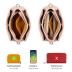 Petit sac bandoulière 3 compartiments David Jones