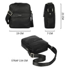 Sacoche homme style cuir véritable David Jones