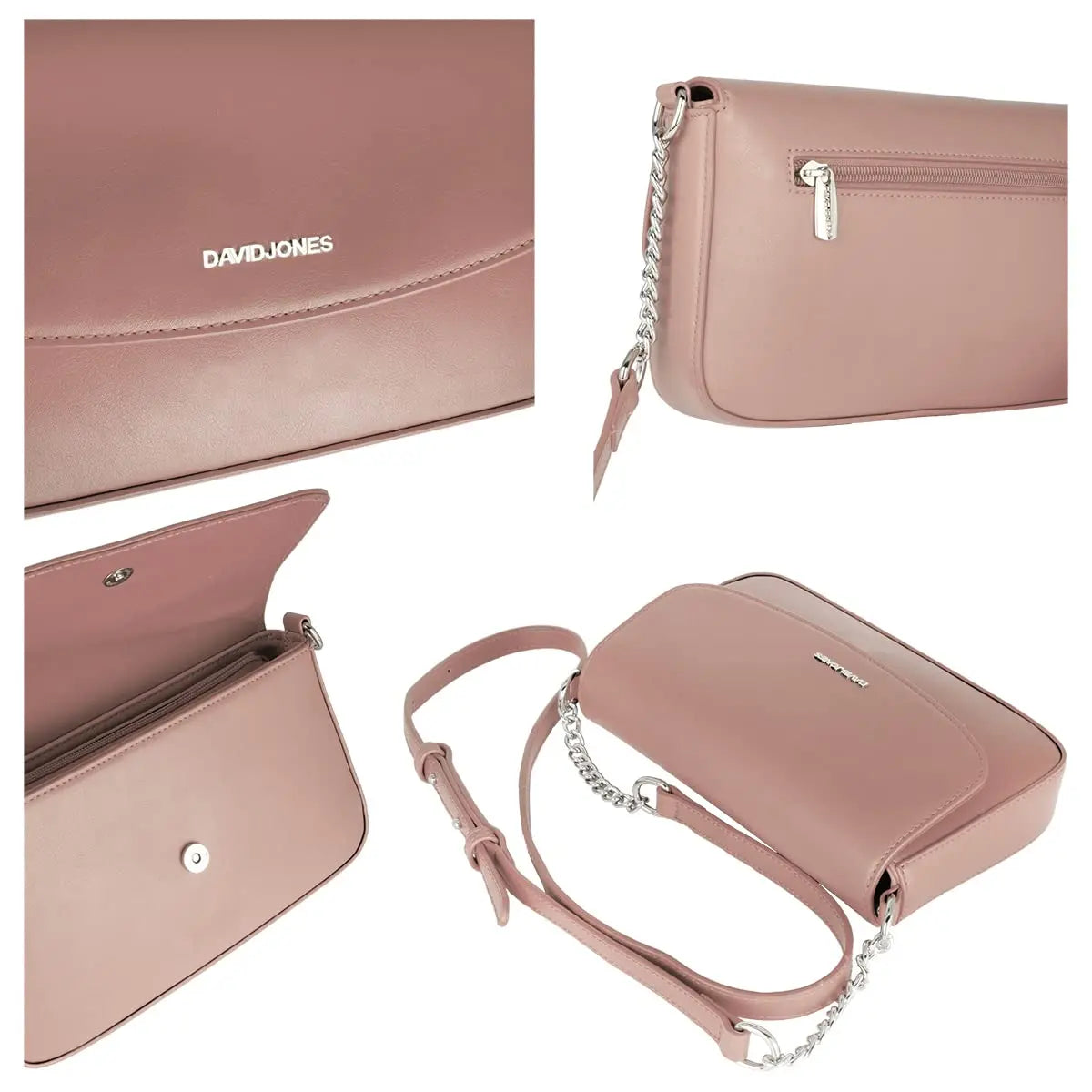 Sac bandoulière à rabat David Jones
