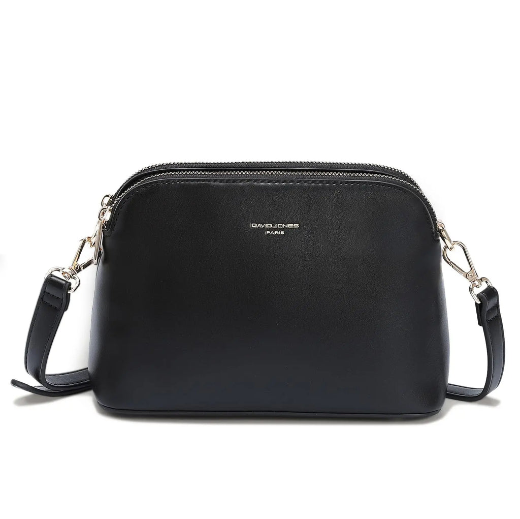 Petit sac bandoulière 3 zip poches David Jones