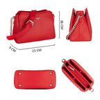 Petit sac bandoulière 3 compartiments David Jones
