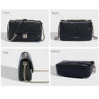 Petit sac bandoulière matelassé rabat David Jones