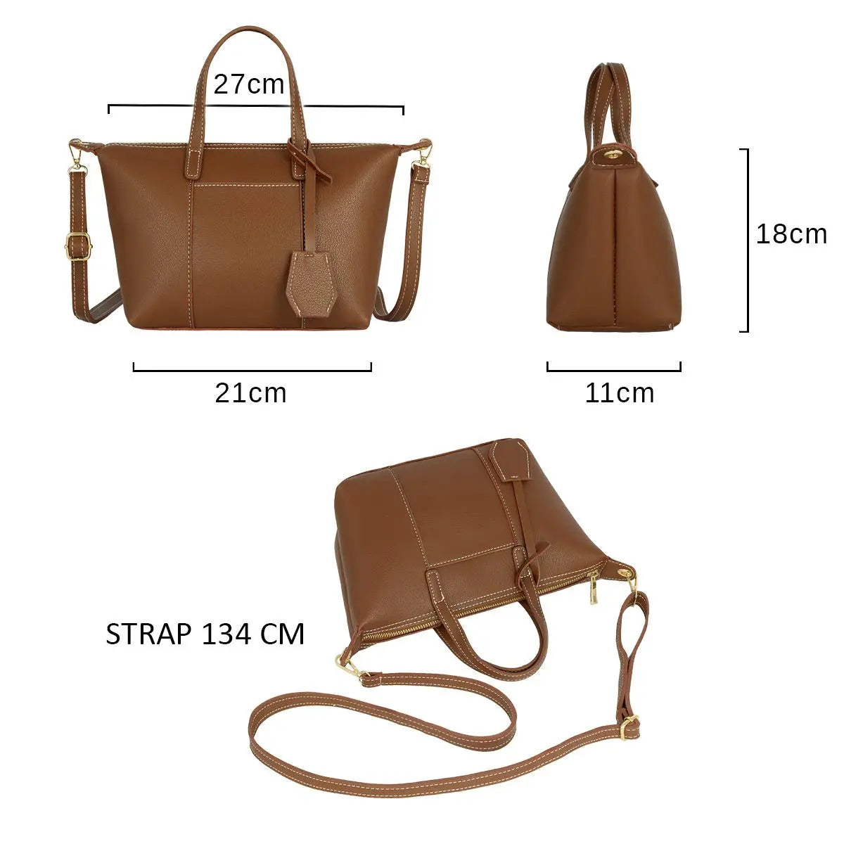 Petit sac à main forme trapèze CRAZYCHIC