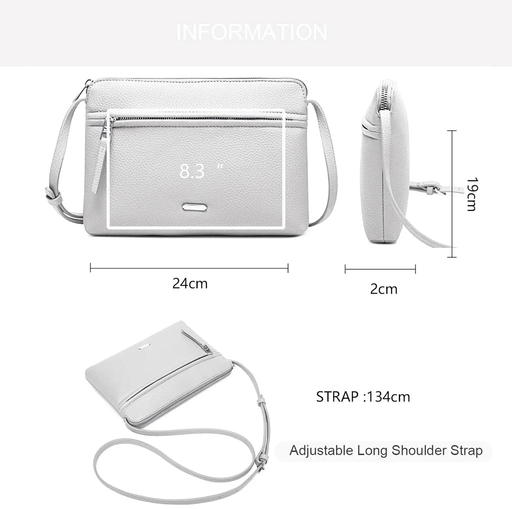 Sac bandoulière sacoche plate David Jones