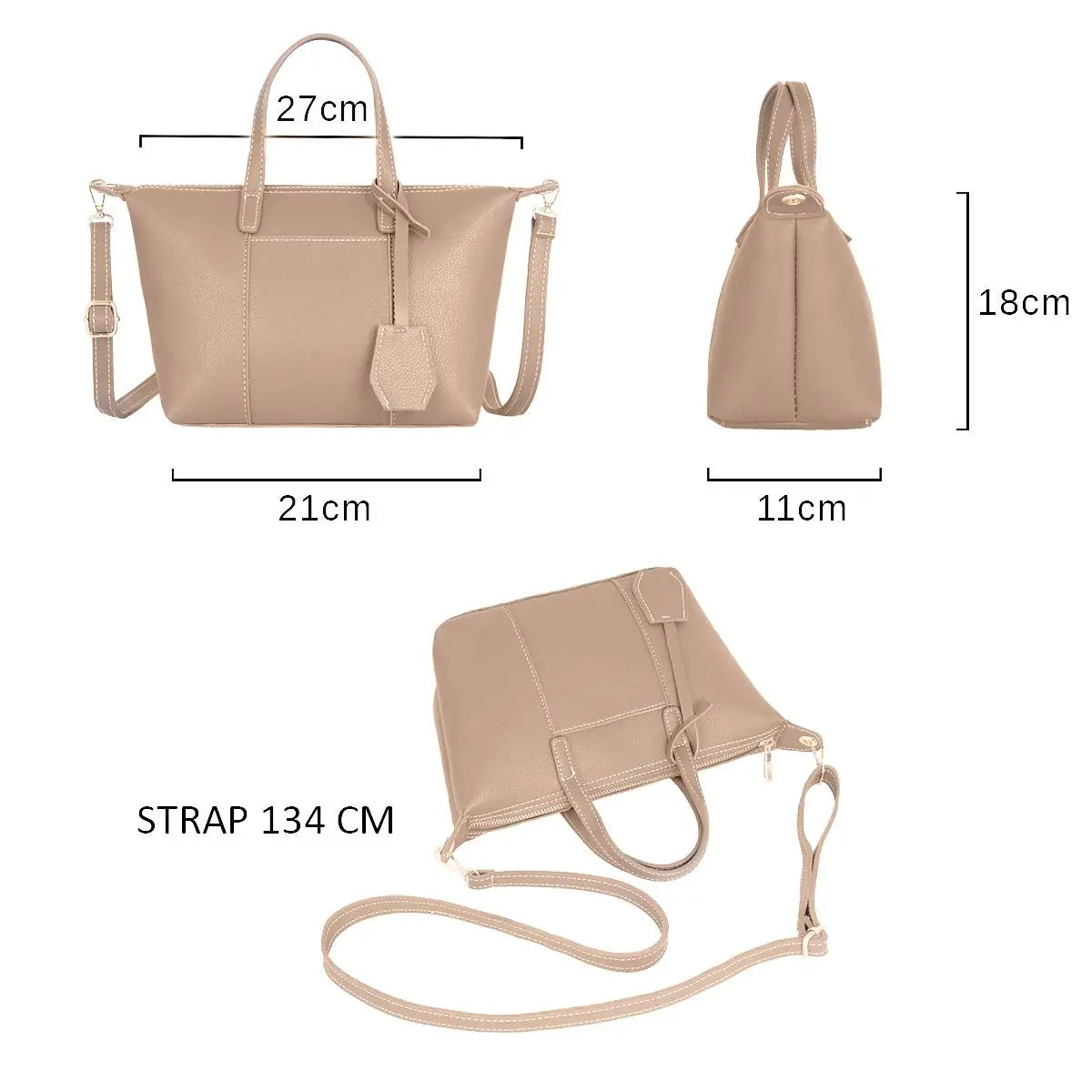 Petit sac à main forme trapèze CRAZYCHIC