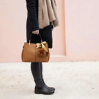 Sac à main femme tricolore pompon CRAZYCHIC