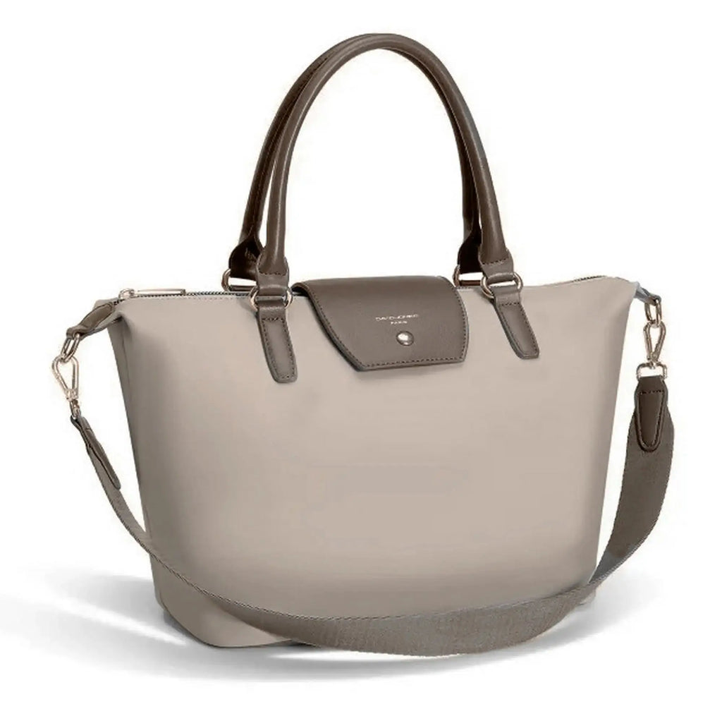 Sac à Main Cabas en Nylon Souple avec Bandoulière Capacité Moyenne David Jones